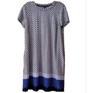 Apt 9 Womans Stretchy Short Sleeve Blue‎ Dress Size Small